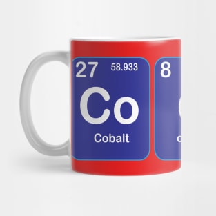 Cook Text Design with Chemistry Sience  Periodic table Elements  for Science and Chemisty students Mug